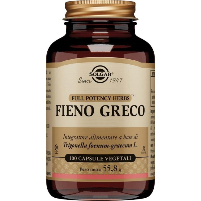 Solgar Fieno Greco 100 Capsule Solgar Fieno Greco 100 Capsule