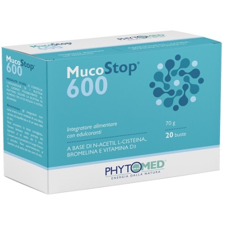 Phytomed Mucostop 600mg 20 Bustine Phytomed Mucostop 600mg 20 Bustine