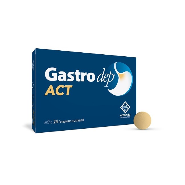 Erbozeta Gastrodep Act 24 Compresse Masticabili Erbozeta Gastrodep Act 24 Compresse Masticabili