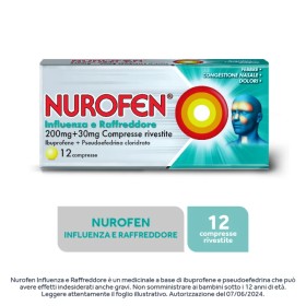 Nurofen Influenza e Raffreddore 200 mg 12 Compresse Rivestite
