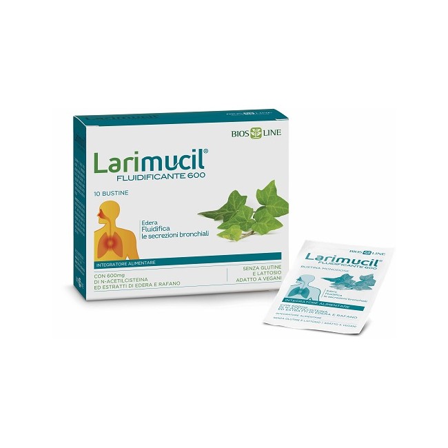 Bios Line Larimucil Fluidificante 600 10 Bustine
