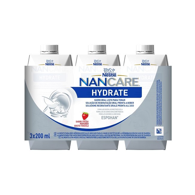 Nestlè Nancare Hydrate Liquido 3 Pezzi Da 200 Ml Nestlè Nancare Hydrate Liquido 3 Pezzi Da 200 Ml