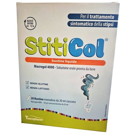 Tuscopharm Stiticol 20 Bustine Da 20 Ml Tuscopharm Stiticol 20 Bustine Da 20 Ml