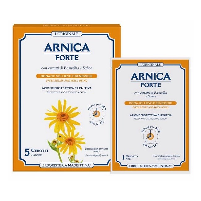 Erboristeria Magentina Arnica Forte Cerotto 5 Pezzi Erboristeria Magentina Arnica Forte Cerotto 5 Pezzi
