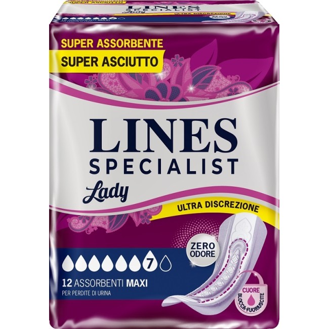 Fater Assorbenti Per Incontinenza Lines Specialist Lady 12 Pezzi Fater Assorbenti Per Incontinenza Lines Specialist Lady 12 Pezzi