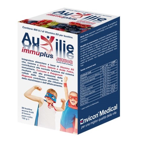 Envicon Medical Auxilie Immuplus Junior Solubile 30 Stick Pack Envicon Medical Auxilie Immuplus Junior Solubile 30 Stick Pack