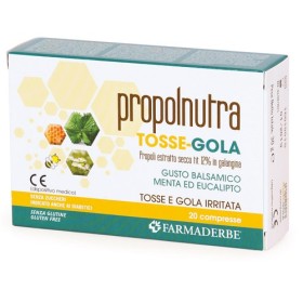 Farmaderbe Propolnutra Tosse Gola 20 Compresse Masticabili