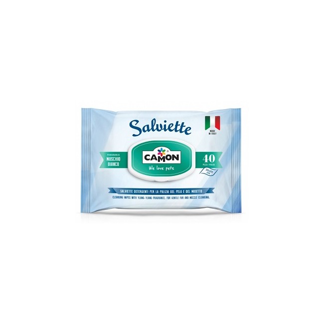 Camon Salviette Muschio Bianco 40 Salviettine