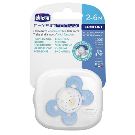 Chicco Succhietto Comfort Boy In Silicone 2-6 Mesi 1 Pezzo Chicco Succhietto Comfort Boy In Silicone 2-6 Mesi 1 Pezzo