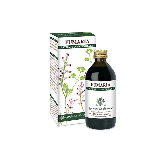 Dr. Giorgini Fumaria Estratto Integrale 200 Ml Dr. Giorgini Fumaria Estratto Integrale 200 Ml