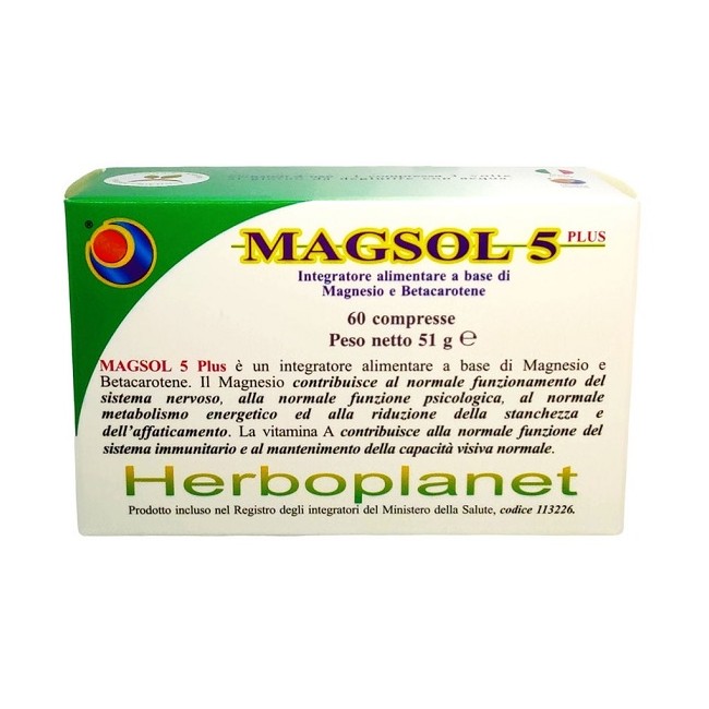 Herboplanet Magsol 5 Plus 60 Compresse Herboplanet Magsol 5 Plus 60 Compresse