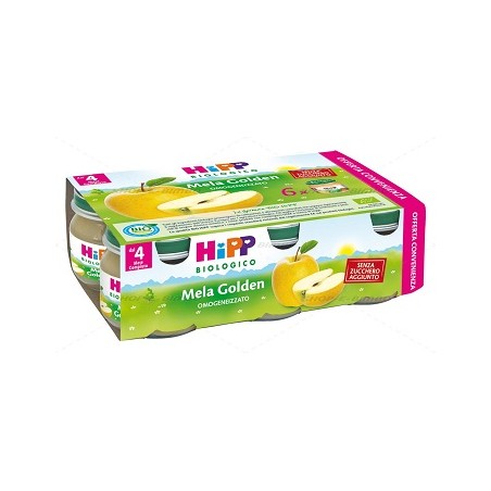 Hipp Bio Omogeneizzato Mela Golden 6x80 G