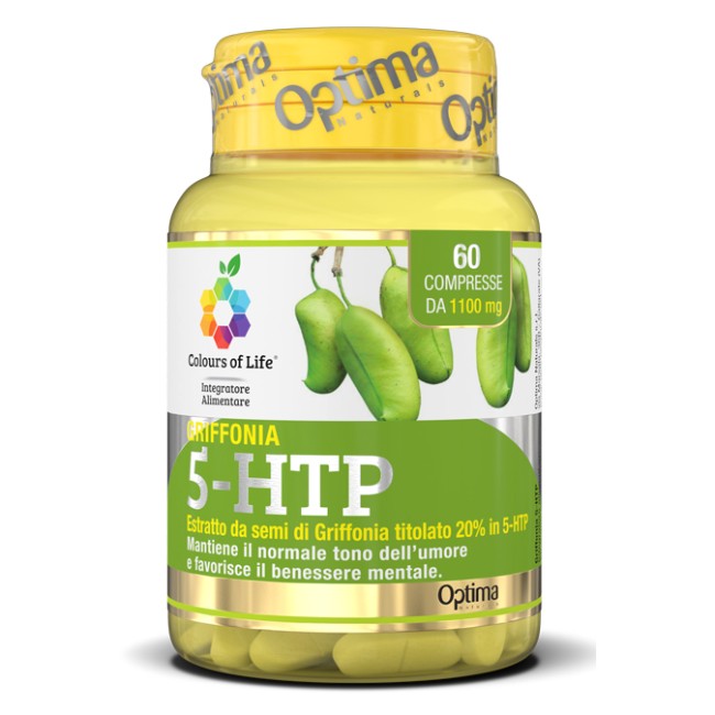 Optima Naturals Colours Of Life Griffonia 5-htp 60 Compresse 1100 Mg Optima Naturals Colours Of Life Griffonia 5-htp 60 Compresse 1100 Mg