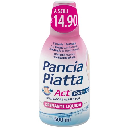 F&f Pancia Piatta Act Forte Drenante Liquido 500 Ml