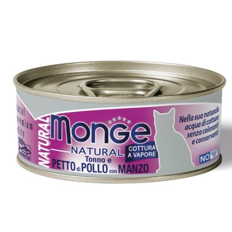 Monge & C. Monge Natural Quality Gatto Monge Natural Petto Di Pollo Con Manzo 80 G Monge & C. Monge Natural Quality Gatto Monge Natural Petto Di Pollo Con Manzo 80 G