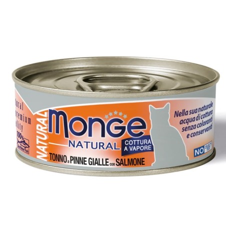 Monge & C. Monge Natural Quality Gatto Monge Natural Tonno Pinna Gialla Con Salmone 80 G Monge & C. Monge Natural Quality Gatto Monge Natural Tonno Pinna Gialla Con Salmone 80 G