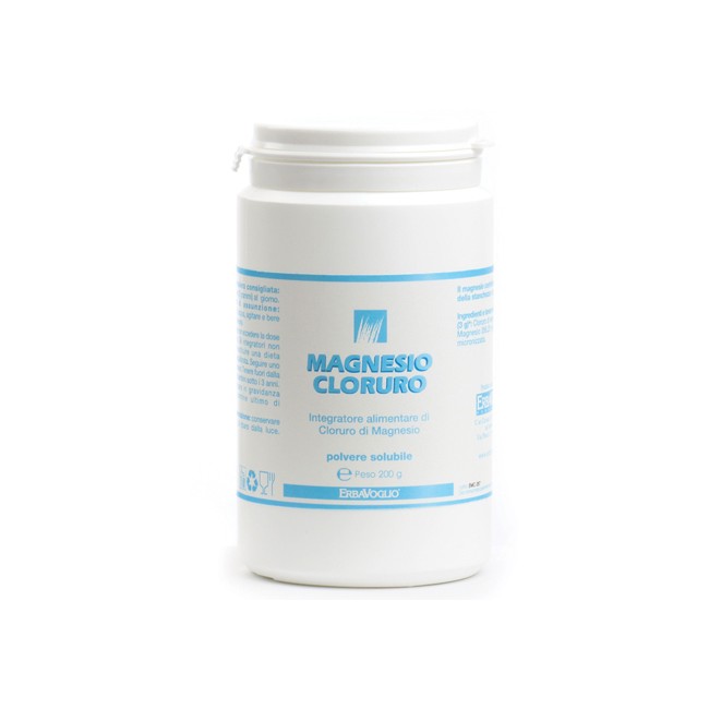 Erbavoglio Magnesio Cloruro Polvere 200 G Erbavoglio Magnesio Cloruro Polvere 200 G