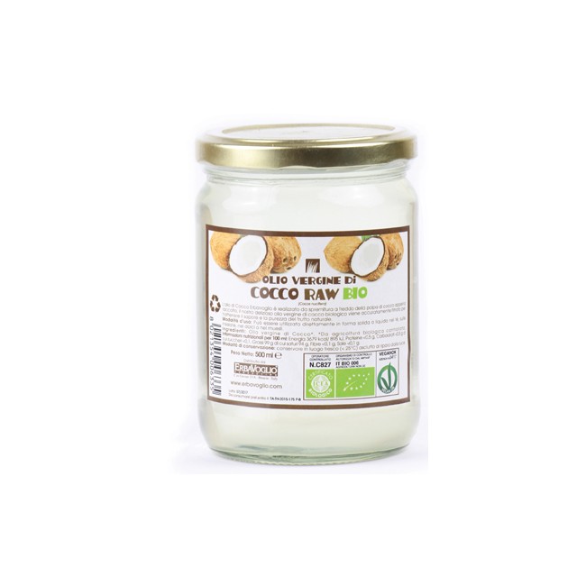 Erbavoglio Olio Di Cocco Bio 500 Ml