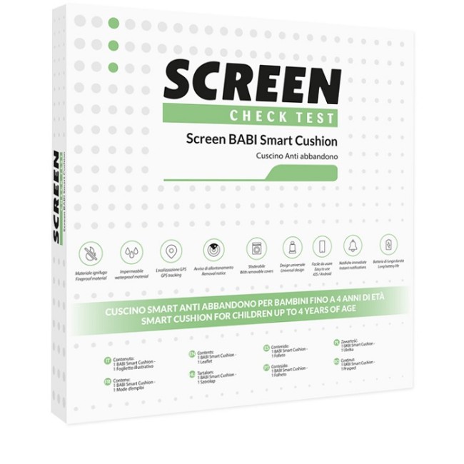 Screen Italia Screen Babi Smart Cushion Cuscino Antiabbandono Seggiolino Auto Con Allarme Sonoro Su App Screen Italia Screen Babi Smart Cushion Cuscino Antiabbandono Seggiolino Auto Con Allarme Sonoro Su App