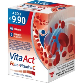 F&f Vita Act Ferro+vitamina C 60 Capsule