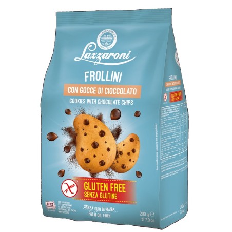 Lazzaroni Frollini Gocce Cioccolato 200 G Lazzaroni Frollini Gocce Cioccolato 200 G