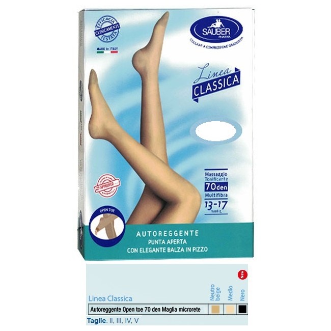 Desa Pharma Sauber Autoreggente Open Toe Maglia Microrete 70 Den Colore Neutro Beige Taglia 5 Linea Classica Desa Pharma Sauber Autoreggente Open Toe Maglia Microrete 70 Den Colore Neutro Beige Taglia 5 Linea Classica