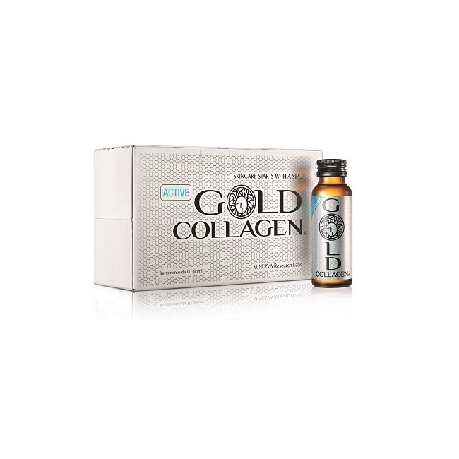 Minerva Research Labs Gold Collagen Active 10 Flaconcini 50 Ml