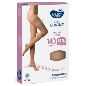 Sauber Linea Charme 140D Autoreggente Nero TG. 4