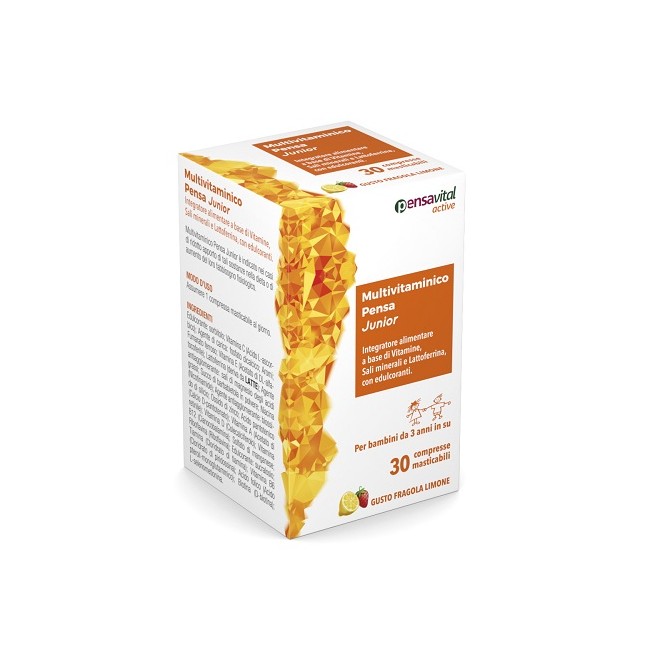 Towa Pharmaceutical Multivitaminico Pensa Junior 30 Compresse Masticabili Towa Pharmaceutical Multivitaminico Pensa Junior 30 Compresse Masticabili