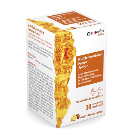 Towa Pharmaceutical Multivitaminico Pensa Junior 30 Compresse Masticabili Towa Pharmaceutical Multivitaminico Pensa Junior 30 Compresse Masticabili