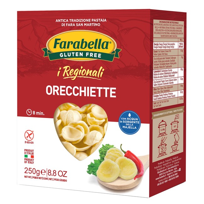 Bioalimenta Farabella Orecchiette I Regionali Pasta Fresca Stabilizzata 250 G Bioalimenta Farabella Orecchiette I Regionali Pasta Fresca Stabilizzata 250 G