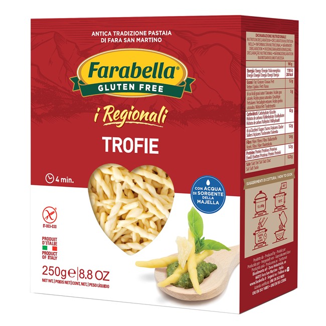 Bioalimenta Farabella Trofie I Regionali Pasta Fresca Stabilizzata 250 G Bioalimenta Farabella Trofie I Regionali Pasta Fresca Stabilizzata 250 G