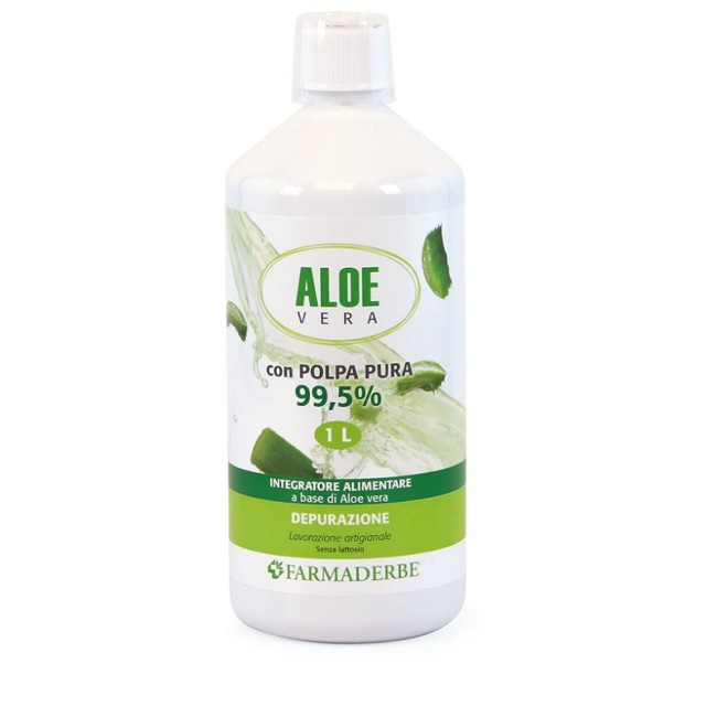 Farmaderbe Aloe Vera Succo Di Aloe Vera Polpa Pura 1000 Ml Farmaderbe Aloe Vera Succo Di Aloe Vera Polpa Pura 1000 Ml