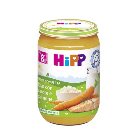 Hipp Pappa Pronta Riso Carote Salmone 220 G