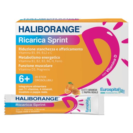 Eurospital Haliborange Ricarica Sprint 20 Stick Pack 2 G Eurospital Haliborange Ricarica Sprint 20 Stick Pack 2 G