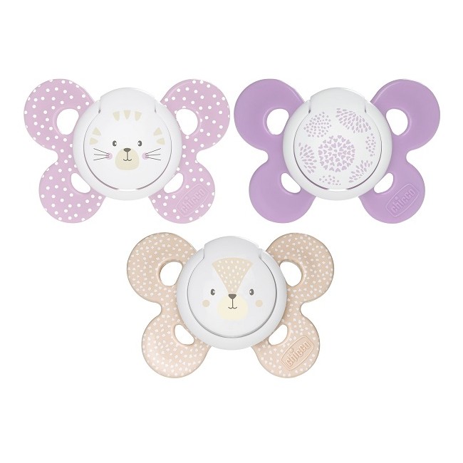 Chicco Succhietto Comfort Girl In Silicone 6-16 Mesi 2 Pezzi Chicco Succhietto Comfort Girl In Silicone 6-16 Mesi 2 Pezzi