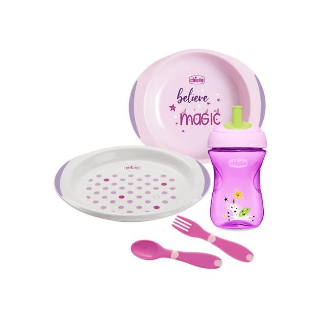 Chicco Set Pappa 12 Mesi+ Rosa