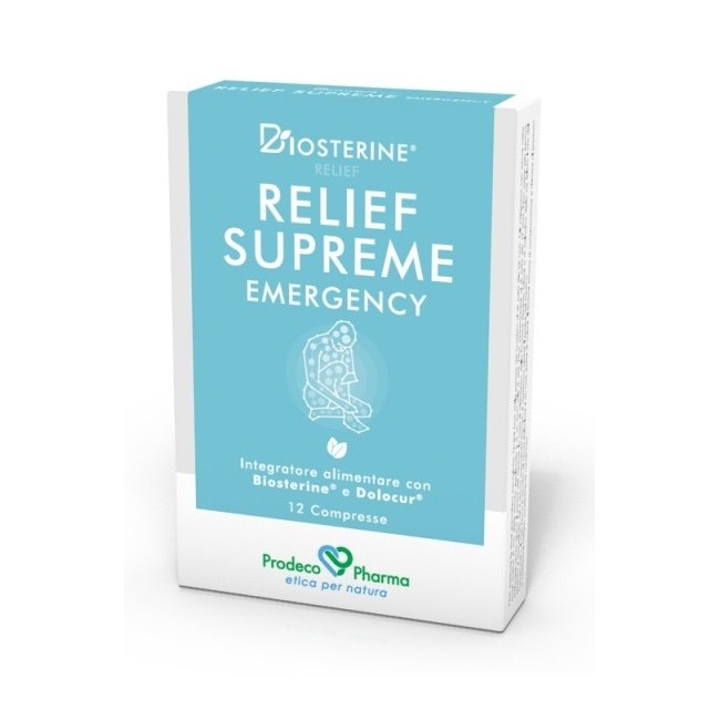 Prodeco Pharma Biosterine Relief Supreme Emergency 12 Compresse