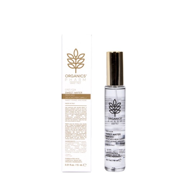 Sma Organics Pharm Sweet Water Profumo Delicato Per Capelli Finocchio E Rosa 15 Ml Sma Organics Pharm Sweet Water Profumo Delicato Per Capelli Finocchio E Rosa 15 Ml