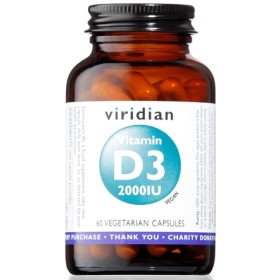 Natur Viridian Vitamin D3 2000iu 60 Capsule