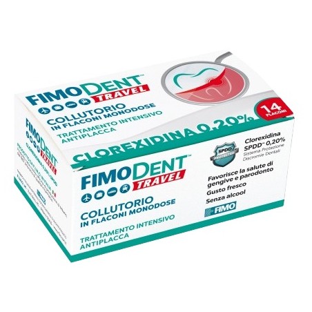 Fimodent Travel Collutorio Clorexidina Spdd 0,20% 14 Flaconcini Monodose 10 Ml Fimodent Travel Collutorio Clorexidina Spdd 0,20% 14 Flaconcini Monodose 10 Ml