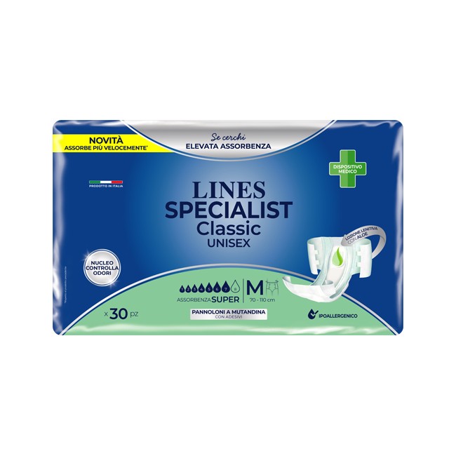 Fater Pannolone A Mutanda Lines Specialist Classic Super Mm 30 Pezzi Fater Pannolone A Mutanda Lines Specialist Classic Super Mm 30 Pezzi