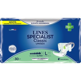 Fater Pannolone A Mutanda Lines Specialist Classic Super Mg 30 Pezzi