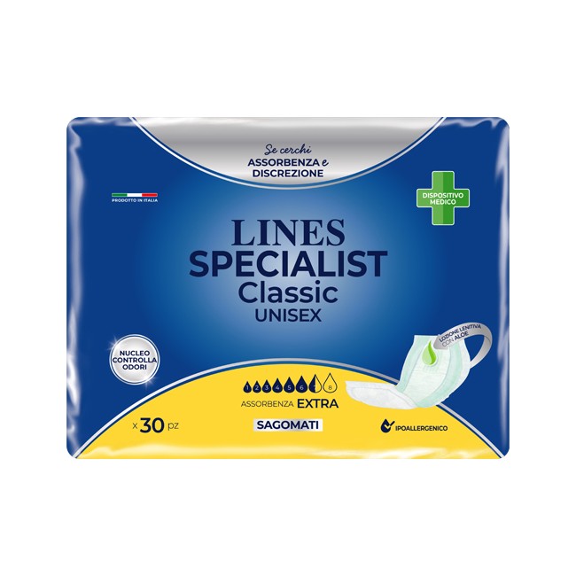 Fater Pannolone Lines Specialist Classic Sagomato Extra 30 Pezzi Fater Pannolone Lines Specialist Classic Sagomato Extra 30 Pezzi