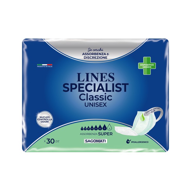 Fater Pannolone Lines Specialist Classic Sagomato Super 30 Pezzi