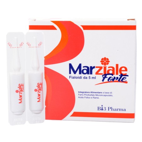 Bi3 Pharma Marziale Forte 20 Fialoidi 5 Ml Bi3 Pharma Marziale Forte 20 Fialoidi 5 Ml