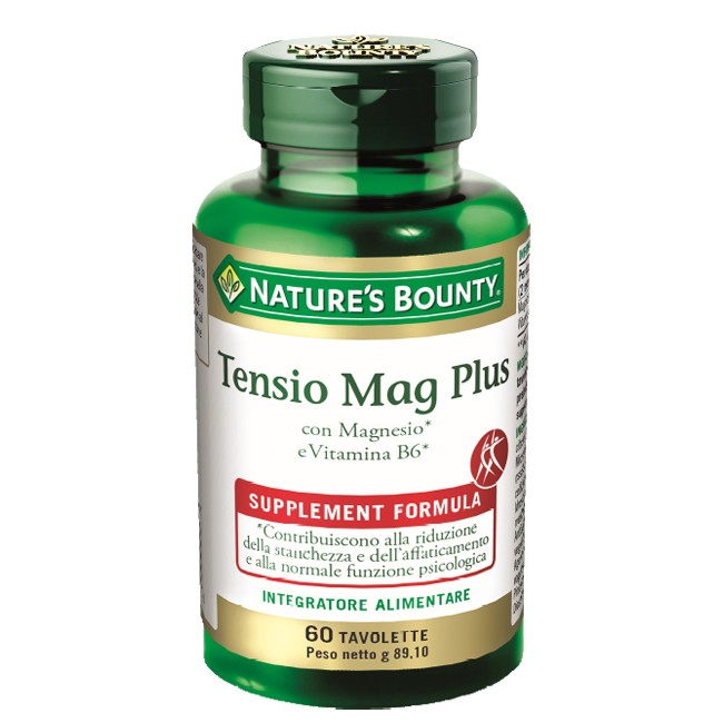 Nature' S Bounty Tensio Mag Plus 60 Tavolette Nature' S Bounty Tensio Mag Plus 60 Tavolette