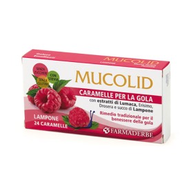 Farmaderbe Mucolid Bronc Lumaca & Lampone 24 Caramelle