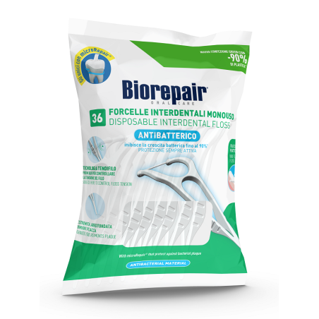 Coswell Biorepair Oral Care Antibatterico Forcelle Interdentali Monouso 36 Pezzi Coswell Biorepair Oral Care Antibatterico Forcelle Interdentali Monouso 36 Pezzi