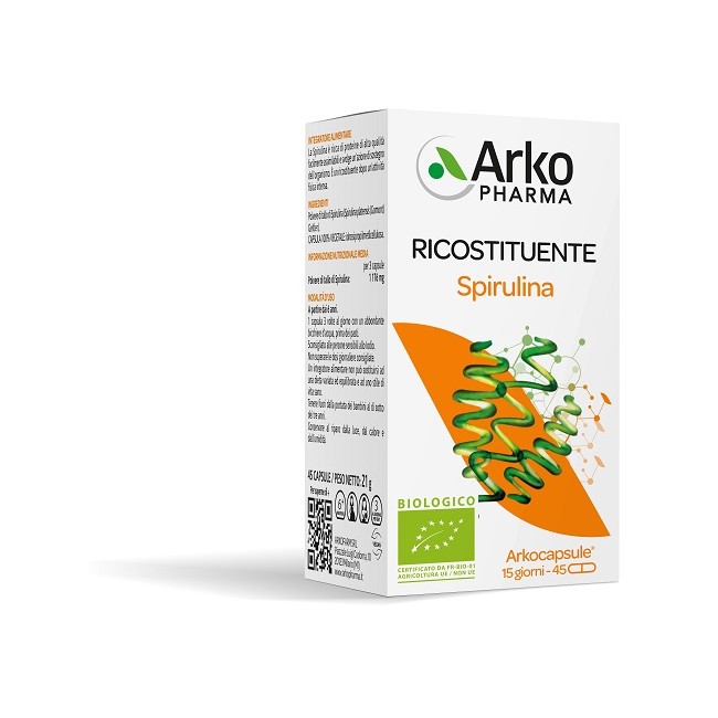 Arkopharma Arko Capsule Spirulina Bio 45 Capsule Arkopharma Arko Capsule Spirulina Bio 45 Capsule